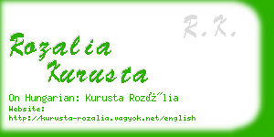 rozalia kurusta business card